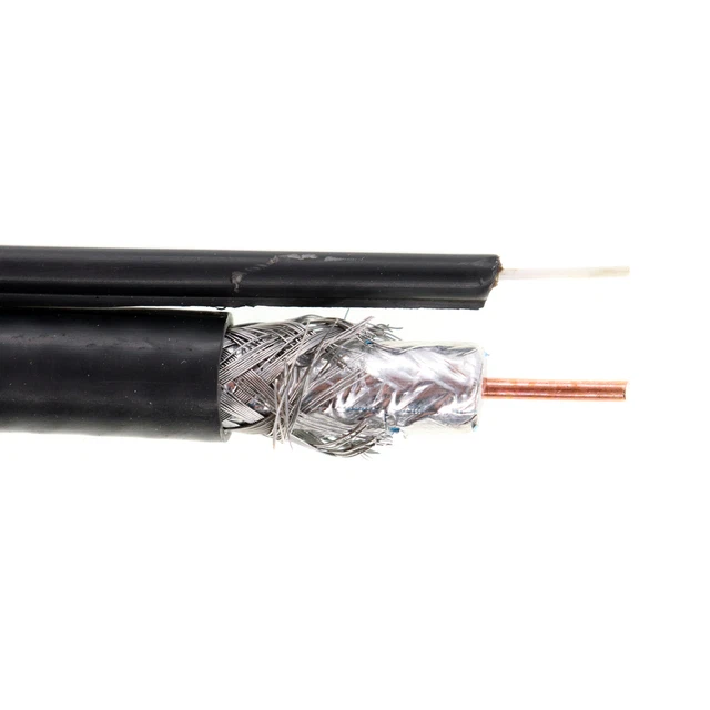 Commscope 770012003 E201177Cmrxp-1Ltg9W Quad Rg11 Cable, Fiber Tracer, 1000-Feet