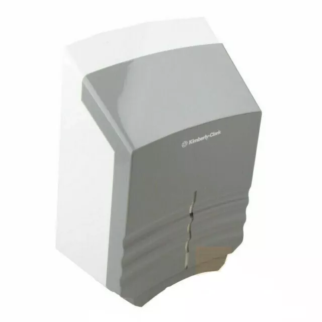 Toilet Tissue Dispenser White/Grey Wall Mounted Kimberly Clark KC 6988 Ripple