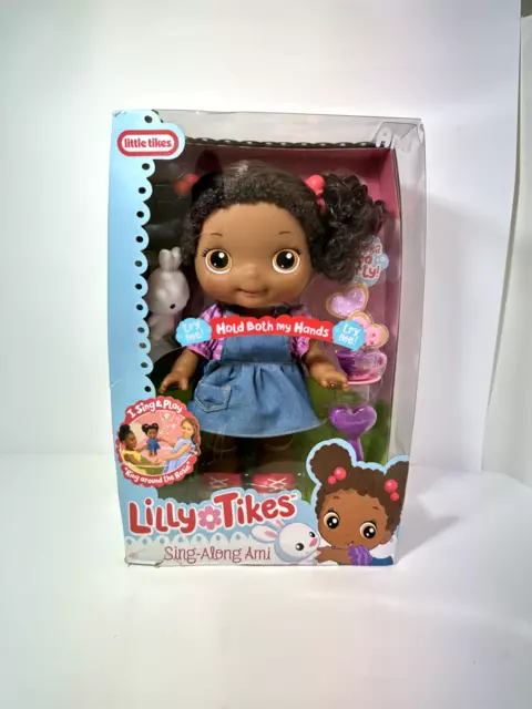 Little Tikes Sing-Along Ami Doll Lilly Girl Preschool 12 Inch Brown Hair Toy