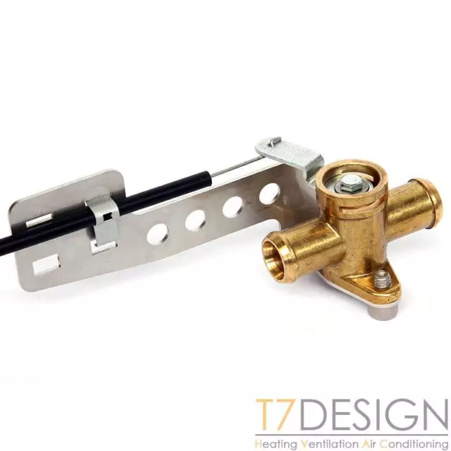 Brass Heater Valve 13mm (1/2") Pull to Close Bowden Operated, Kit Race Rally Car