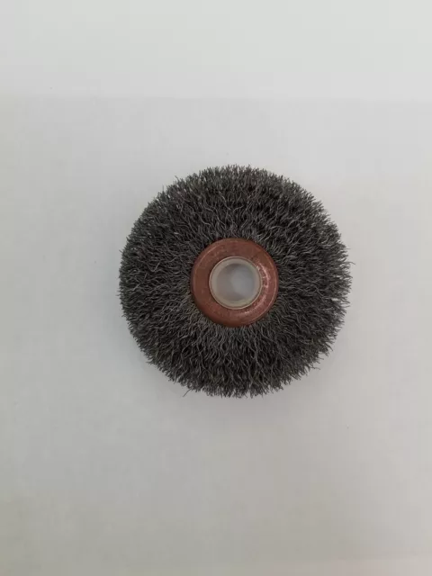 Brosse De Roue À Fil Central Cuivre 1 1/4'' 3/8' Arbor 0,008 Fil D'acier 10 Pièces 