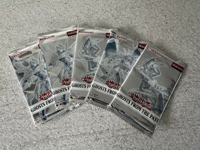 YuGiOh! Ghosts From The Past Booster Pack 1st Edition - New & Sealed Packs X5