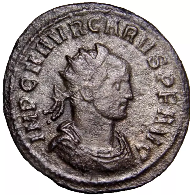 Carus A.D. 282-283. Antoninianus Antioch Mint SCARCE Type Ancient Roman Coin COA