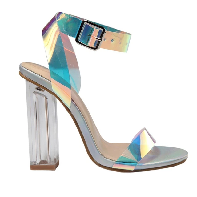 1 paio di sandali colorati tacco alto donna sandali moda scarpe estive calzature