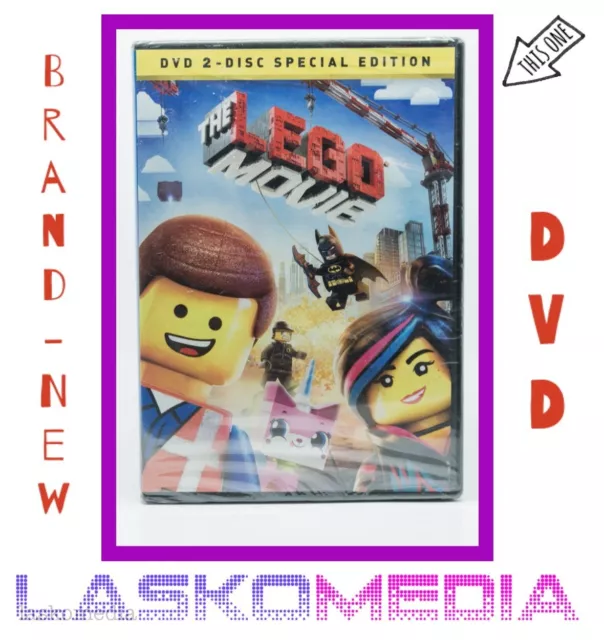 The LEGO Movie (DVD, 2014, 2-Disc Set, Special Edition) BRAND NEW SEALED