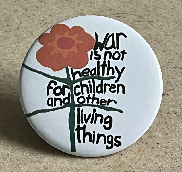 60s ヴィンテージ　ネックレス　war is not healthy ヒッピー Vintage Peace Necklace / War is Not Healthy for Children and