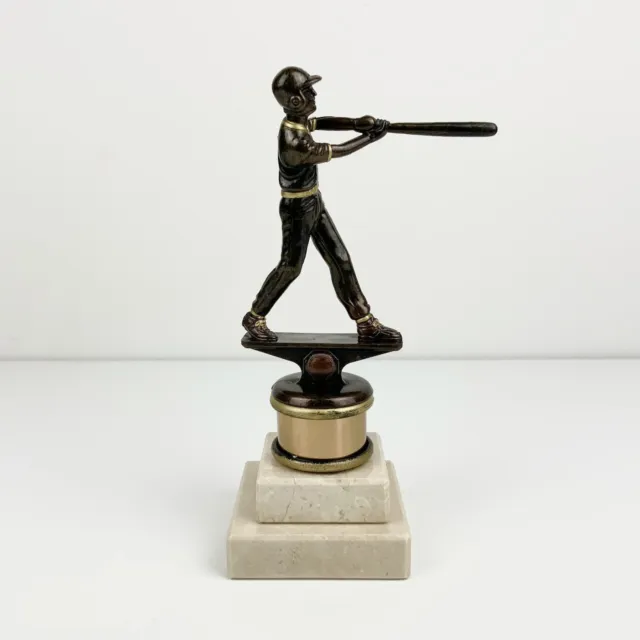 For Baseball Lovers - Baseball Player Trophy with Marble Base - Player Statue