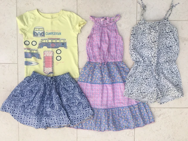 Fat Face Girls T-shirt Dress Skirt Jumpsuit x4 items Age 8-9 Years