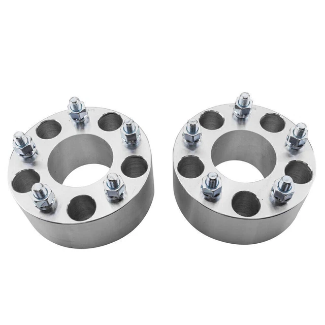2X 2.5" Wheel Spacers 5x4.75 to 5x4.75 12x1.5 For Chevrolet Camaro Corvette GMC