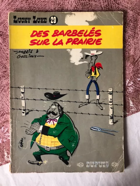 BD LUCKY LUKE  29 Des barbelés sur la prairie DUPUIS 1970