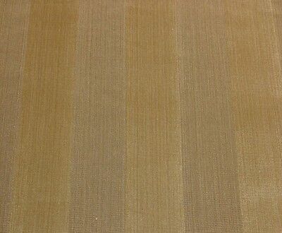 F Schumacher Cunard Strie Cork Yellow Gold Stripe Velvet Fabric By The Yard 52"W