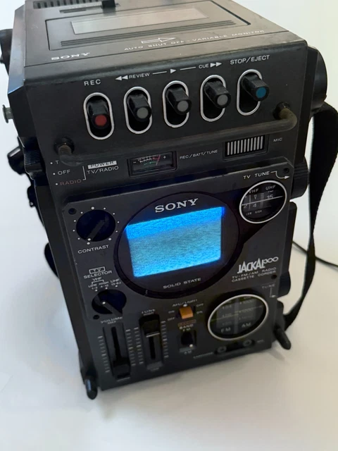 SONY FX-300 JACKAL 200 Vintage TV AM/FM Radio Cassette Recorder