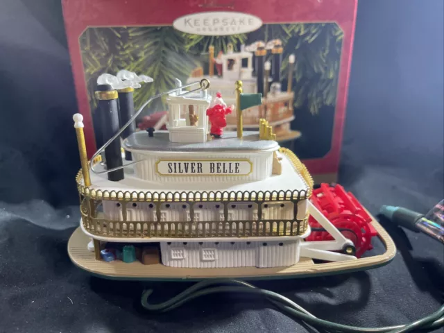 Hallmark Keepsake Ornament Santa's Showboat Light Motion Music 1997 Qlx7465