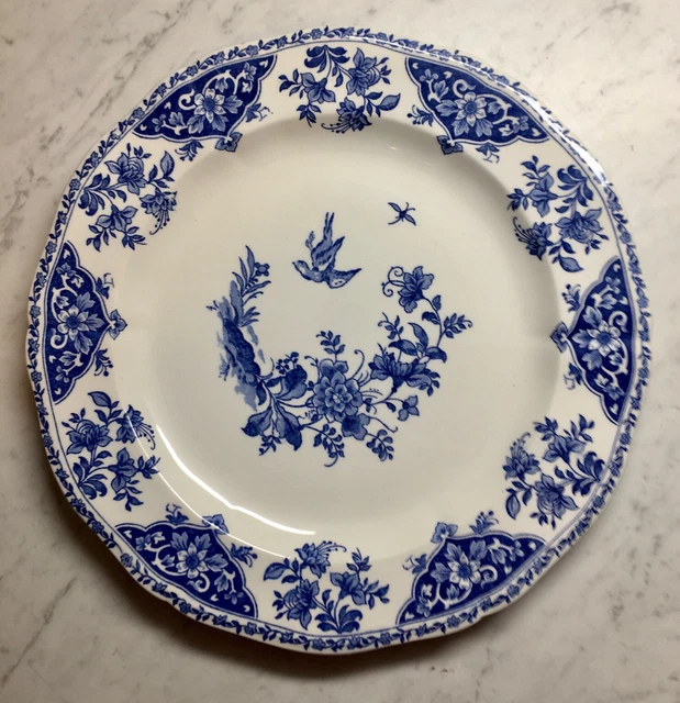 Plat Rond GIEN DELFT Bleu - Faïence de Gien