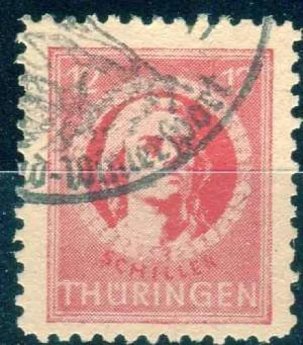 SBZ - Thüringen, 1945, 97 bt, gestempelt