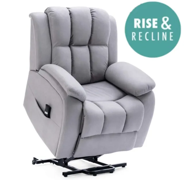 Brookline Electric Fabric Single Motor Riser Recliner Lift Mobility Tilt Chair