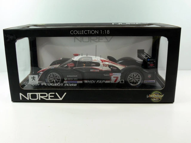 Norev 1/18 Peugeot 908 HY – Modèle Miniature Bleu (occasion, Lire Desc.)