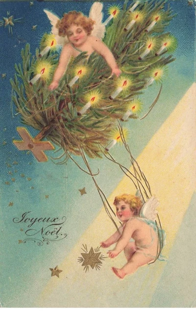 18962 cpa Fantaisie Joyeux Noël - Ajoutis