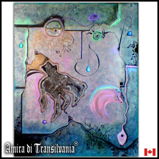 abstract art contemporary painting original important artist large hand artwork