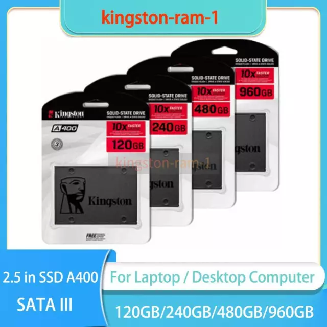 2.5 in For Kingston A400 SSD 120GB 240GB 480GB Sata 3 internal Solid State Drive