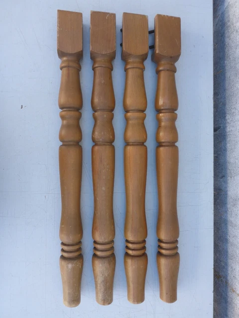 4 alte Tischbeine Holz Beine für Tisch ca. 72,5 cm hoch
