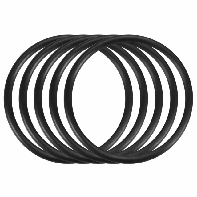 5pcs Black 30mm Outer Dia 2mm Thickness Sealing Ring O-shape Rubber Grommet ✦KD