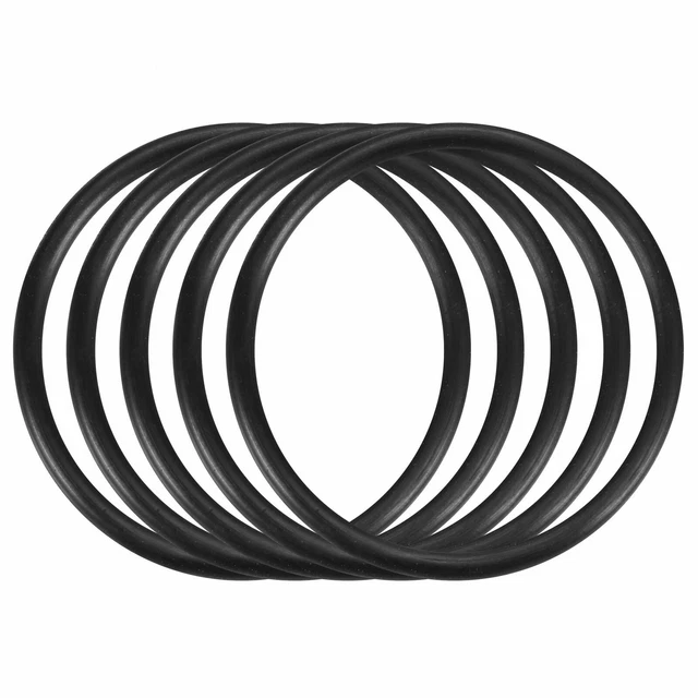 5pcs Black 30mm Outer Dia 2mm Thickness Sealing Ring O-shape Rubber Grommet ✦KD