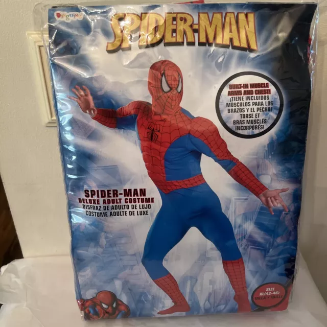 MARVEL SPIDER-MAN HOMECOMING Muscle Chest REFLECTIVE Childs Costume Medium  8-10 $19.99 - PicClick