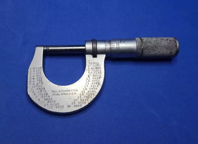 Starrett 0-1" Micrometer No. 230