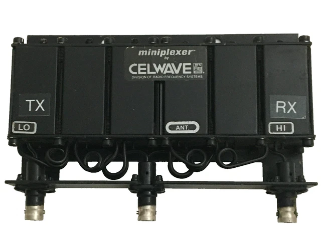 Celwave UHF Duplexer 928-960 MHz – 4-Cavity, BNC, Tuned 928.5/952.5 MHz, Used