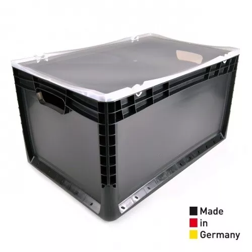 Euro Containers Eurobox 60x40x32 with Lid Stackable Box Storage Box 600x400x320