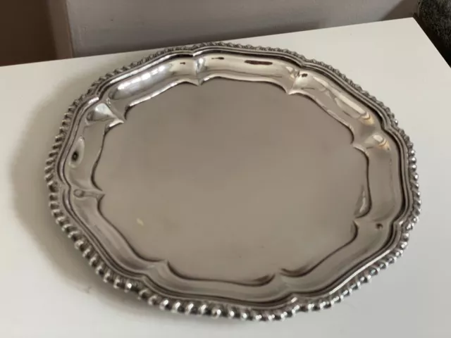 Antique Silver Plate Salver by William Turner, Sheffield