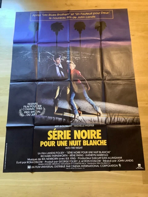 Affiche 120x160 »SÉRIE NOIRE POUR UNE NUIT BLANCHE »1985- GOLDBLUM-M. PFEIFFER-