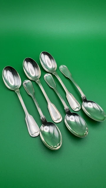 6x Rino Greggio Italy Mocca/Mokka Löffel 925 er Sterling Silber