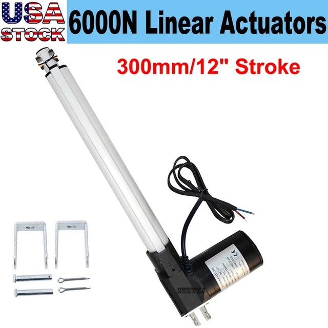HEAVY DUTY LINEAR Actuator 300mm 12" Stroke 12V 6000N 1320lbs Electric