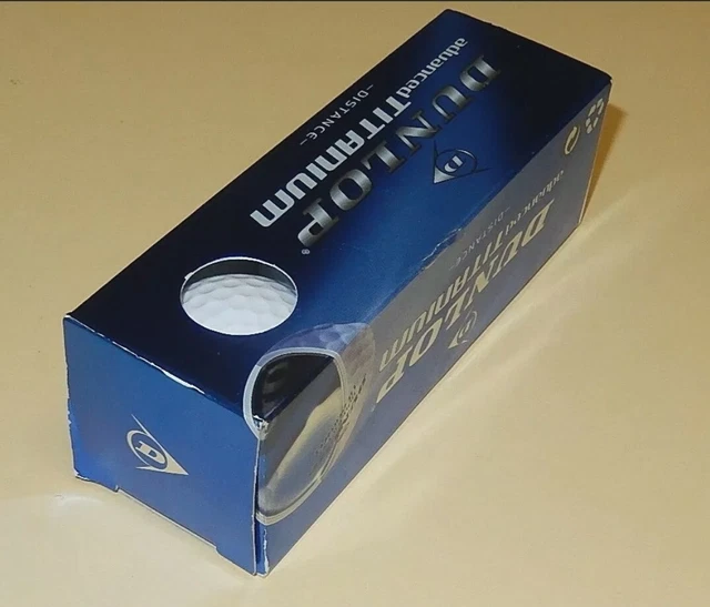 Boite 3 BALLES n°2 de GOLF DUNLOP advanced TITANIUM Distance