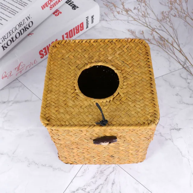 Kreative handgewebte Seetang Tissue Box Haushalts Serviettenhalter Papier