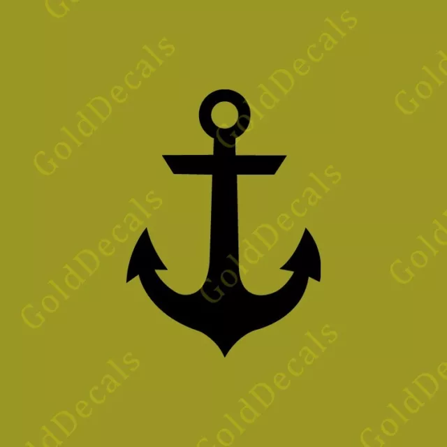 Anchor - Vinyl Decal Laptop Window Bumper Sticker Graphic Nautical Boat Art