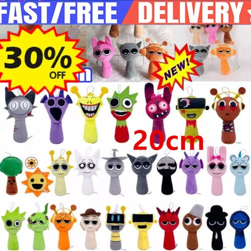 JunMallko Sprunki Peluche, Sprunki Bambola di Peluche, Peluche Sprunki Giocattoli, Giocattoli Soft Animal Ripiene Bambola Peluche Regalo Cartoon Bambole Bambini Ragazzo Ragazza (B