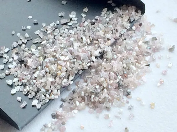 10ct tiny 100% natural pink diamond dust rough diamond uncut loose diamond dust