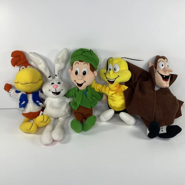 LOT OF 5 1997 General Mills Breakfast Pals Cereal Mascot Beanies Plush