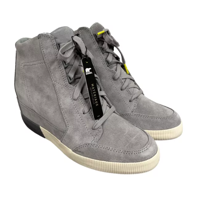 Woman's Boots SOREL Out N About™ Wedge WHITE SIZE 10 Quarry / Dove NIB