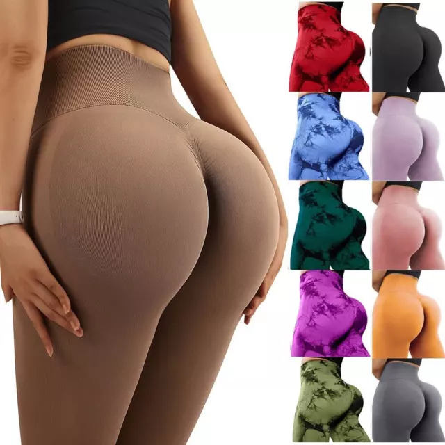 Women Anti-Cellulite Yoga Pants Push Up Tik Tok Leggings Bum Butt Lift Sport Gym