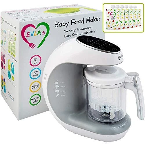 Baby Food Maker | Baby Food Processor Blender Grinder Steamer | Cooks & White