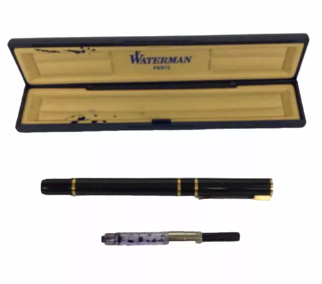 Waterman Paris Fine Tip Fountain Pen In Case