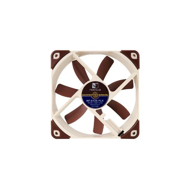 Noctua NF-S12A FLX Case Per Computer Ventilatore 12 Cm Beige Marrone