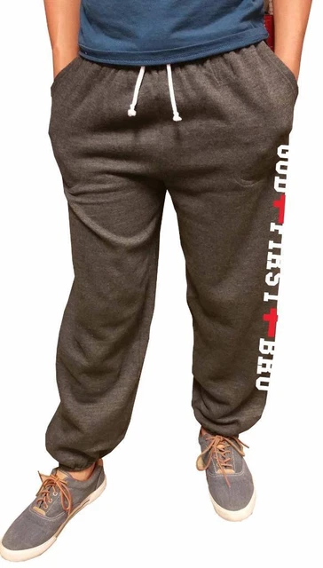 Pantalon Yoga Homme Baggy Coton - Taille Unique Élastique - 3 Poches - Confortable Et Décontracté