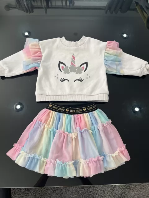 Baby girl river island tutu set age 9-12 month