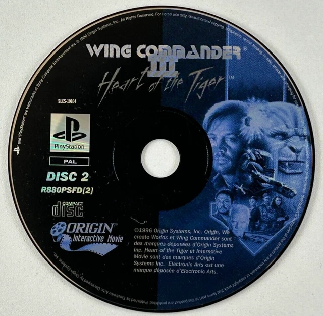 Jeu PS1 Wing Commander 3 - Version Japonaise (NTSC-J) D'occasion Testée - PlayStation 1 - Bon état Authentique
