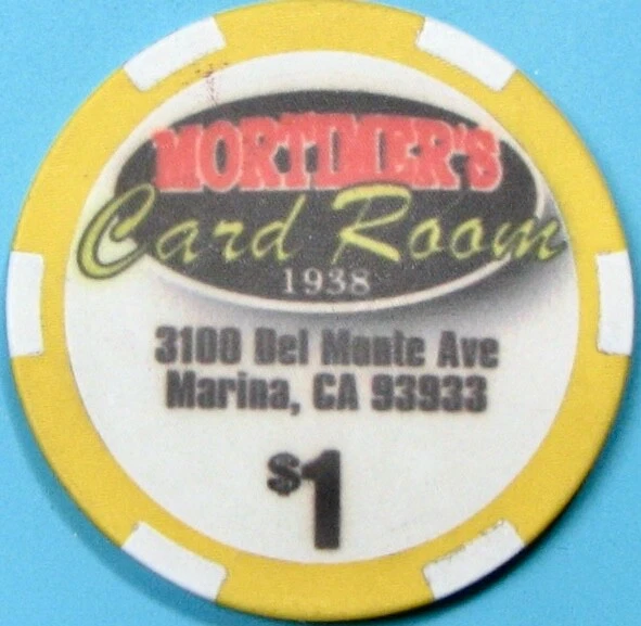 $1 Casino Chip. Mortimer's, Marina, CA. Y67.